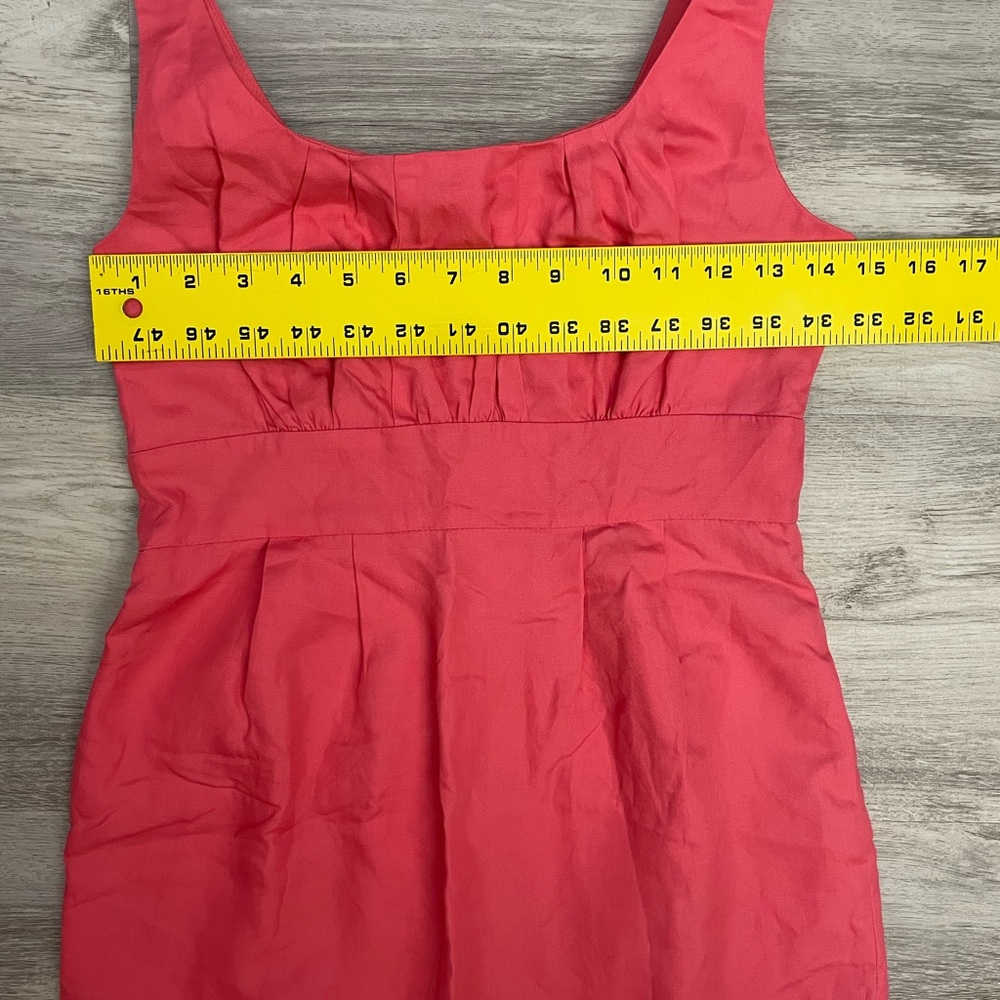J. Crew Pink Sleeveless Silver Zip Back Above the Knee Sheath Dress Size 2P - Picture 13 of 16